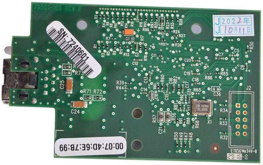 Network Card for ZM400 ZM600, Internal Print Server 79823 79501-011, Replacement Module for Label Printer