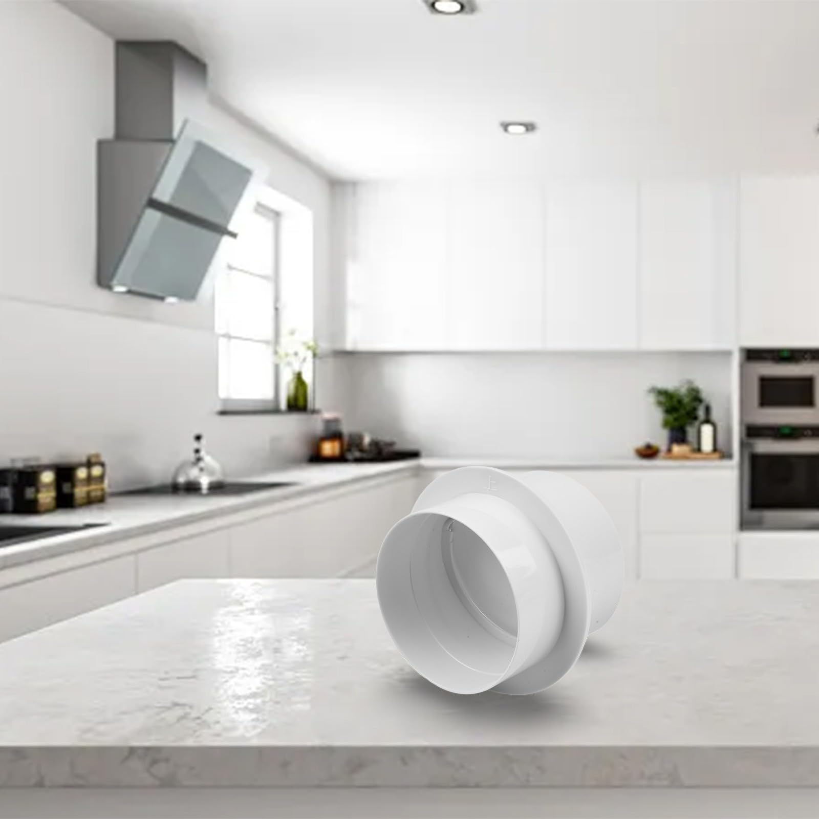 Valvola di Controllo Rotonda Efficientemente Progettata per un Flusso d'Aria Ottimale nei Progetti di Ventilazione (80 mm)