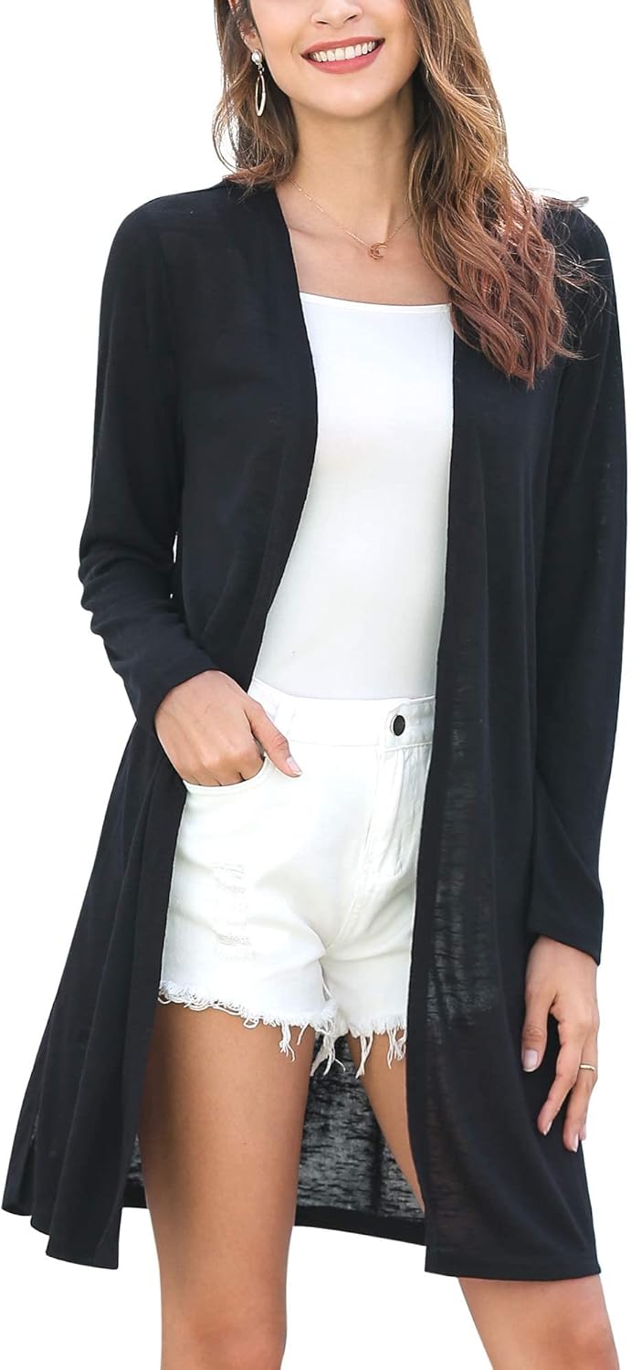 Generisch Cardigan à Manches Longues Pour Femmes Cardigan