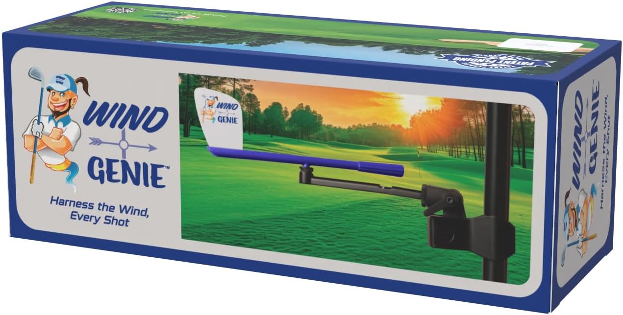 Golf Cart Wind Pointer Tool | Wind Vane for Golfers | Adjustable Weather Vane Wind Indicator | Wind Direction Range Finder | Golf Accessories Unique Golf Gifts for Men Dad Husband