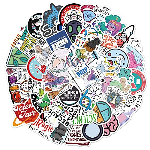 100Pcs Science Stickers Pack, Chemistry, Biology, Physics, Science Classroom Decor For School Teachers Students Science Experiment Laboratory Sticker Decals For Laptop, Water Bottle, Notebook, Computer, Science Party Favors And Decoration #TOP2