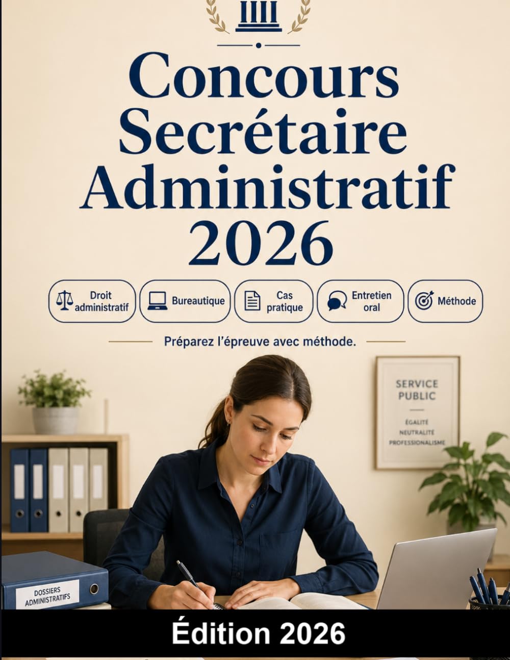 Concours Secrétaire Administratif 2026: Fonction Publique d'État Catégorie B : préparation complète, droit administratif, bureautique, cas pratique, entretien oral et méthode
