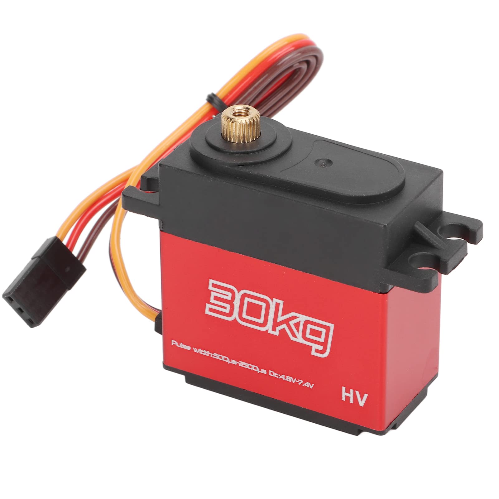 4PCS High Torque RC 30KG Digital Servo Wasserdichter Aluminiumlegierungs-Metallgetriebe-Lenkmotor mit 25T Servoarm für 1/10 RC Car Truck Buggy