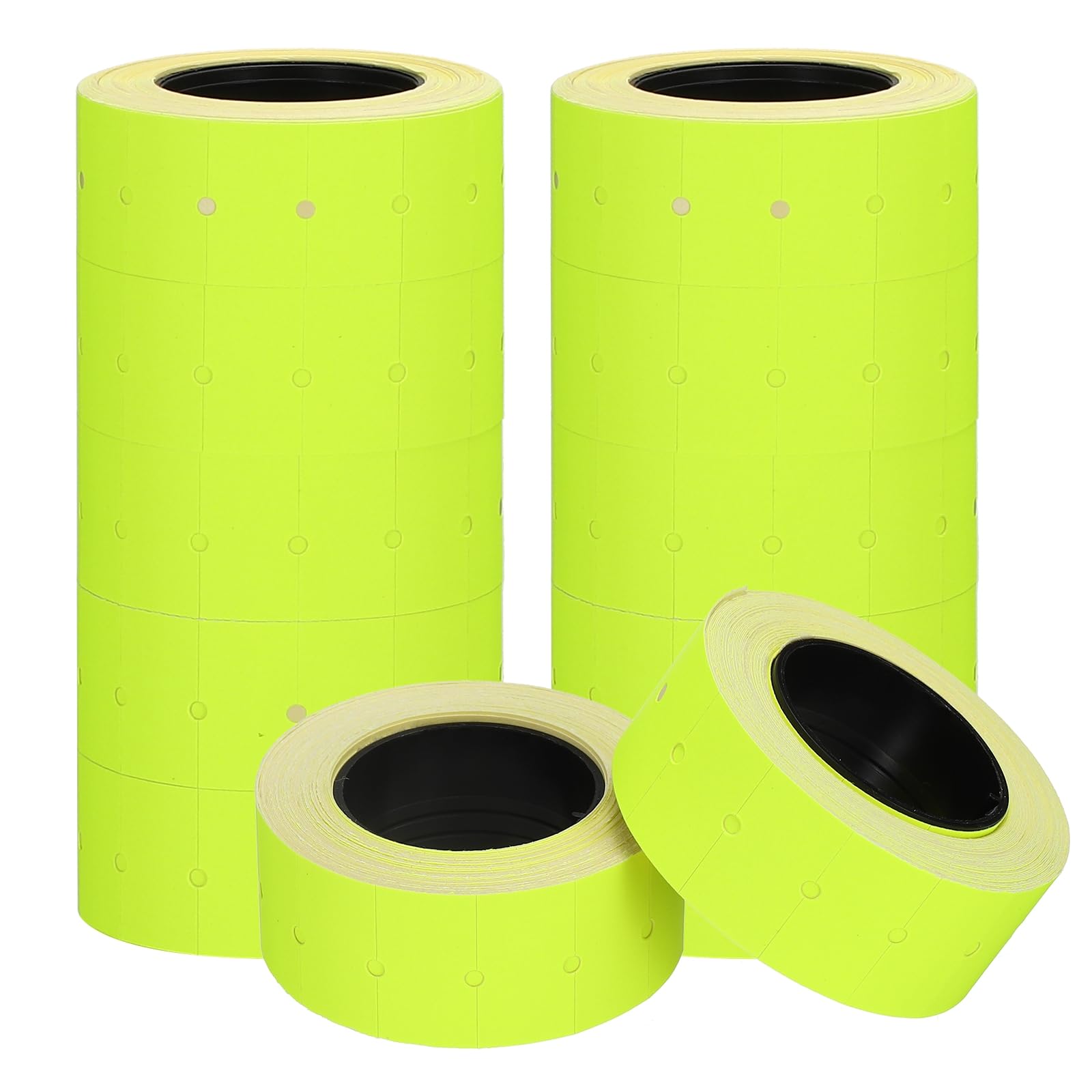 PATIKIL Price Gun Labels for Mx-5500, (10 Roll 6000Pcs, Yellow), Sticky Price Marker Label Stickers Blank Tag Stickers, Suit for - Retail Shop Office