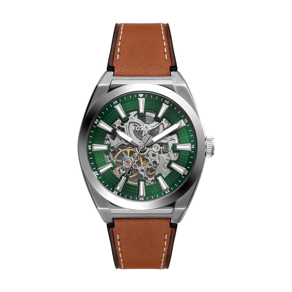 Fossil Everett Men's 44 MM Brown Stainless Steel Watch, ME3261