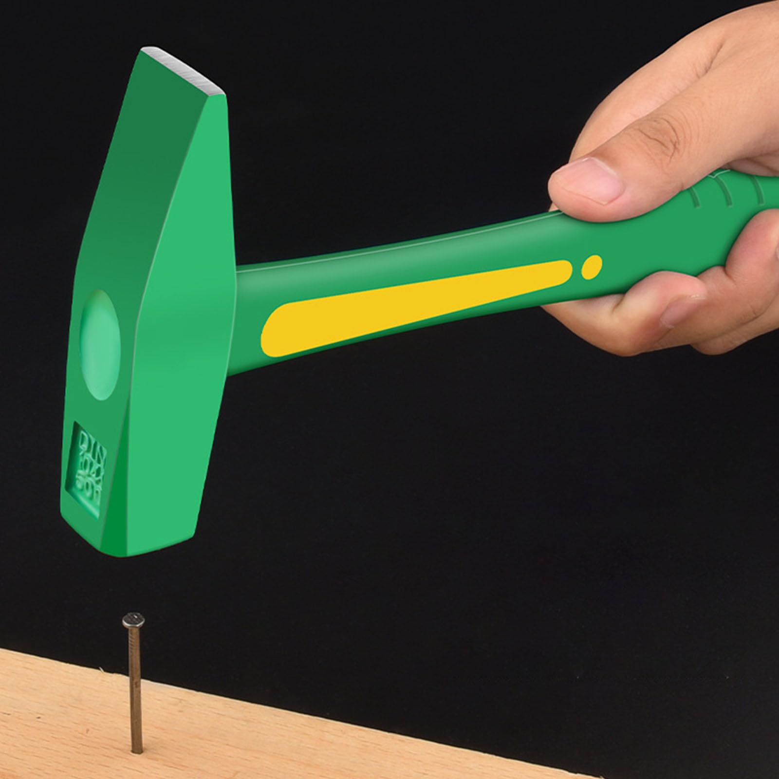 ordinarYone Martillo profesional de acero al carbono con mango ergonómico de goma, herramienta manual para electricista para aplicaciones industriales Multitoo