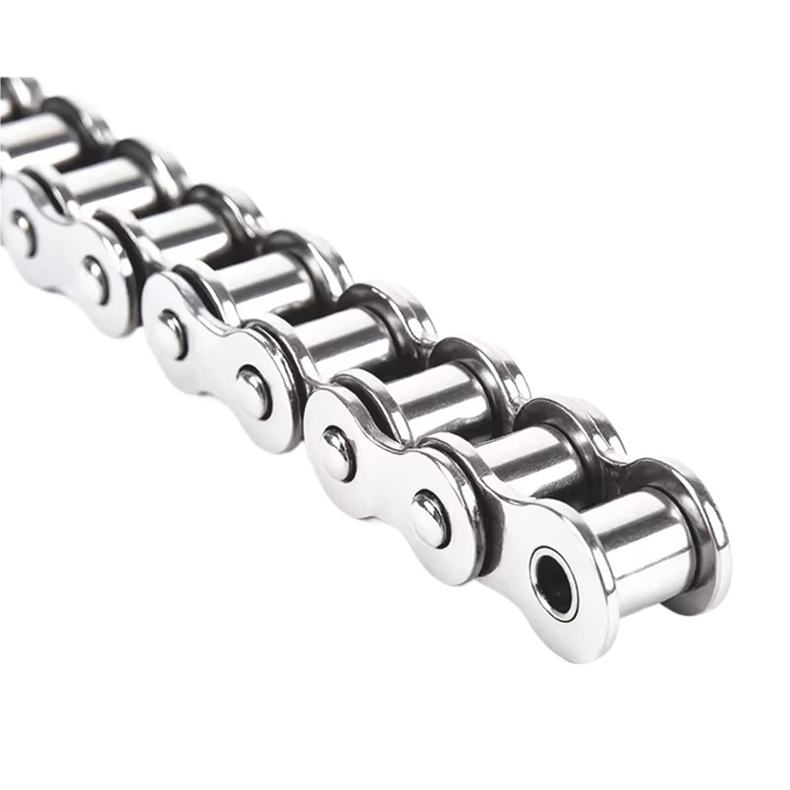 Rollenkette Aus Kohlenstoffstahl 1/1,524 Meter 304 Edelstahl Short Pitch Rollenkette Industrielle Übertragungskette 04C 05B 06B 06C 08A 08B 10A 10B 12A(L 1.524m,05B-1 (Pitch 8))