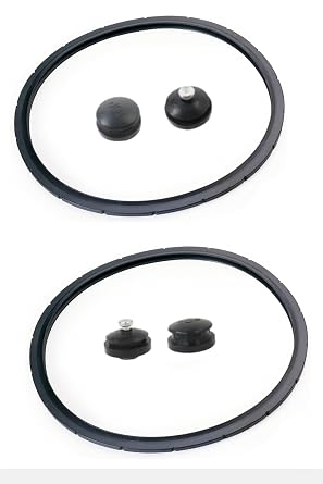09905 Pressure Canner Sealing Ring Includes Automatic Air Vent & Overpressure Plug,Fits for Presto Pressure Canner 01710 01740 01750 01770 01780 Gasket Replacement