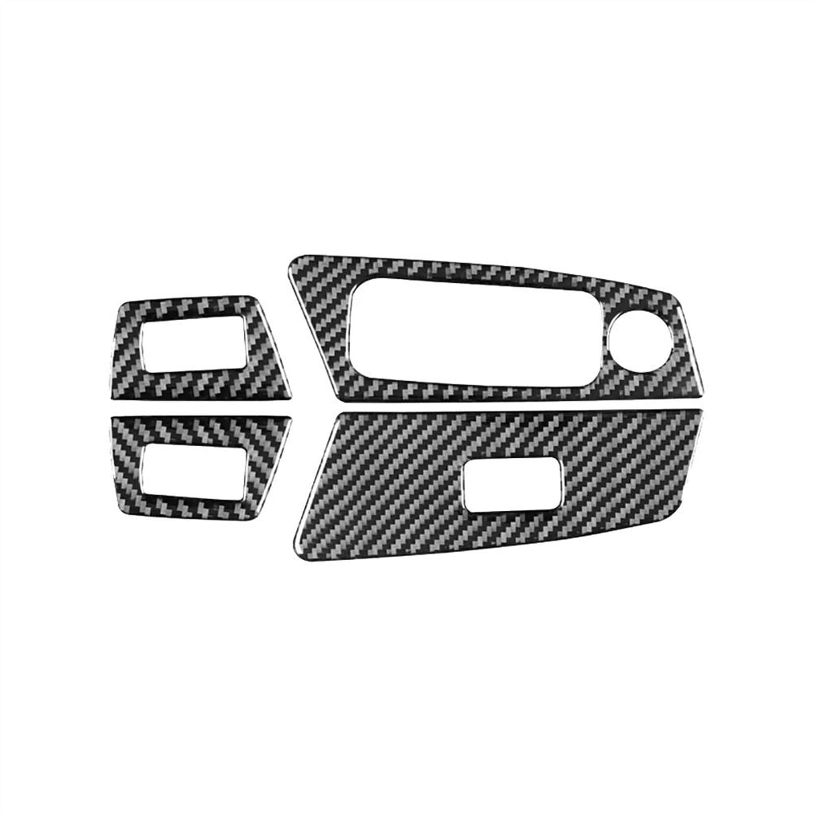 Carbon Fiber Car Window Glass Lifting Button Decorative Sticker for 5 Series G30 G38 528li 530li 540li 2018-2023 HGMGFYCX(RED 3)