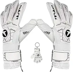 Luva Profissional Futebol de Campo Champion 9 Poker Cor: Branco Tam:9