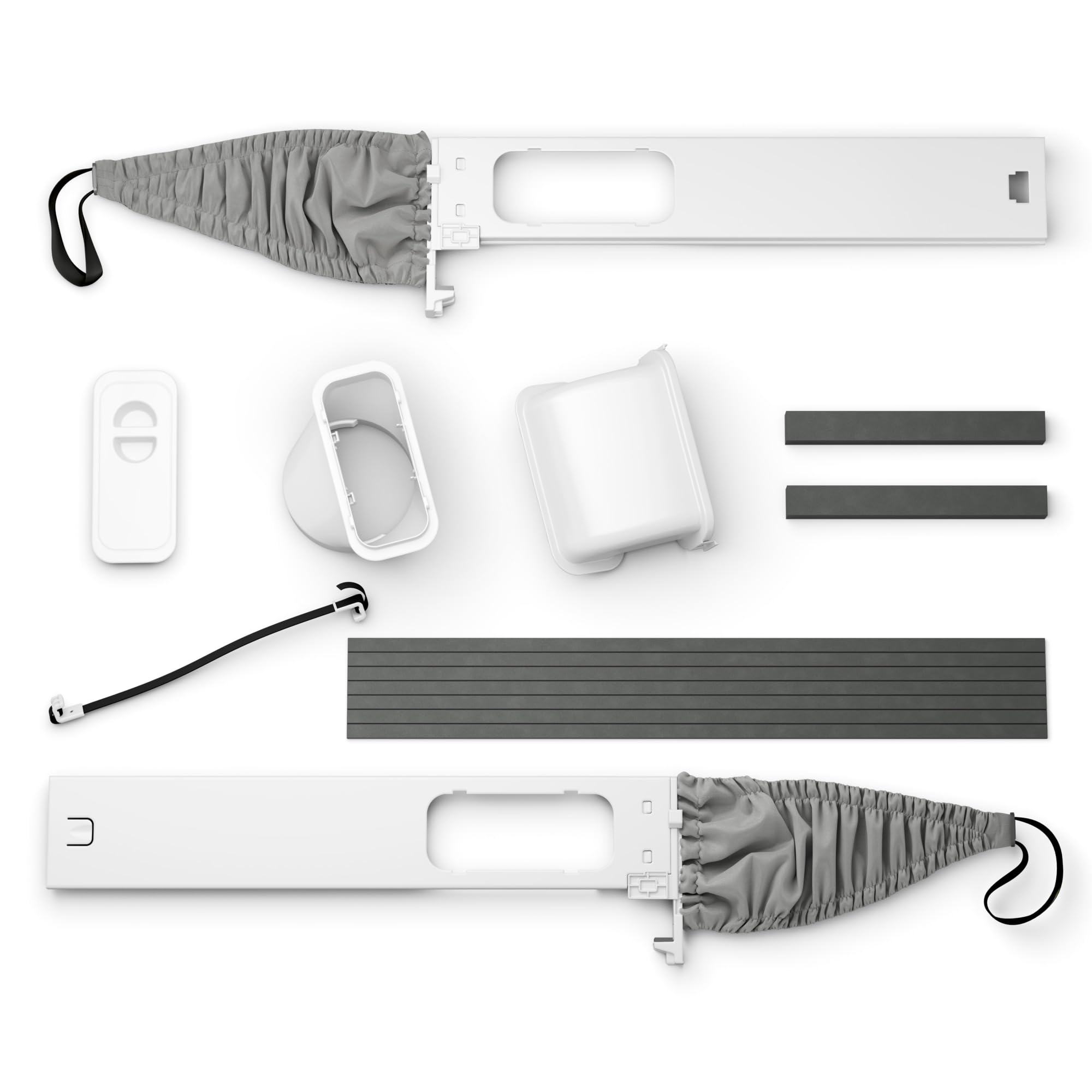 AEG AWKIT5 Premium Fensterabdichtungs-Set für Klimageräte 15 cm Schlauchdurchmesser grau-weiß