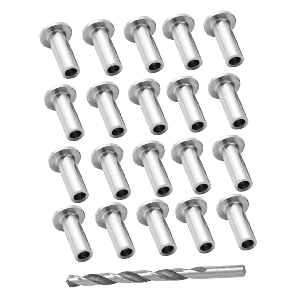 80pcs Cable Railing Hardware Stainless Steel Sleeves Wire Rope Protectors for DIY Projects