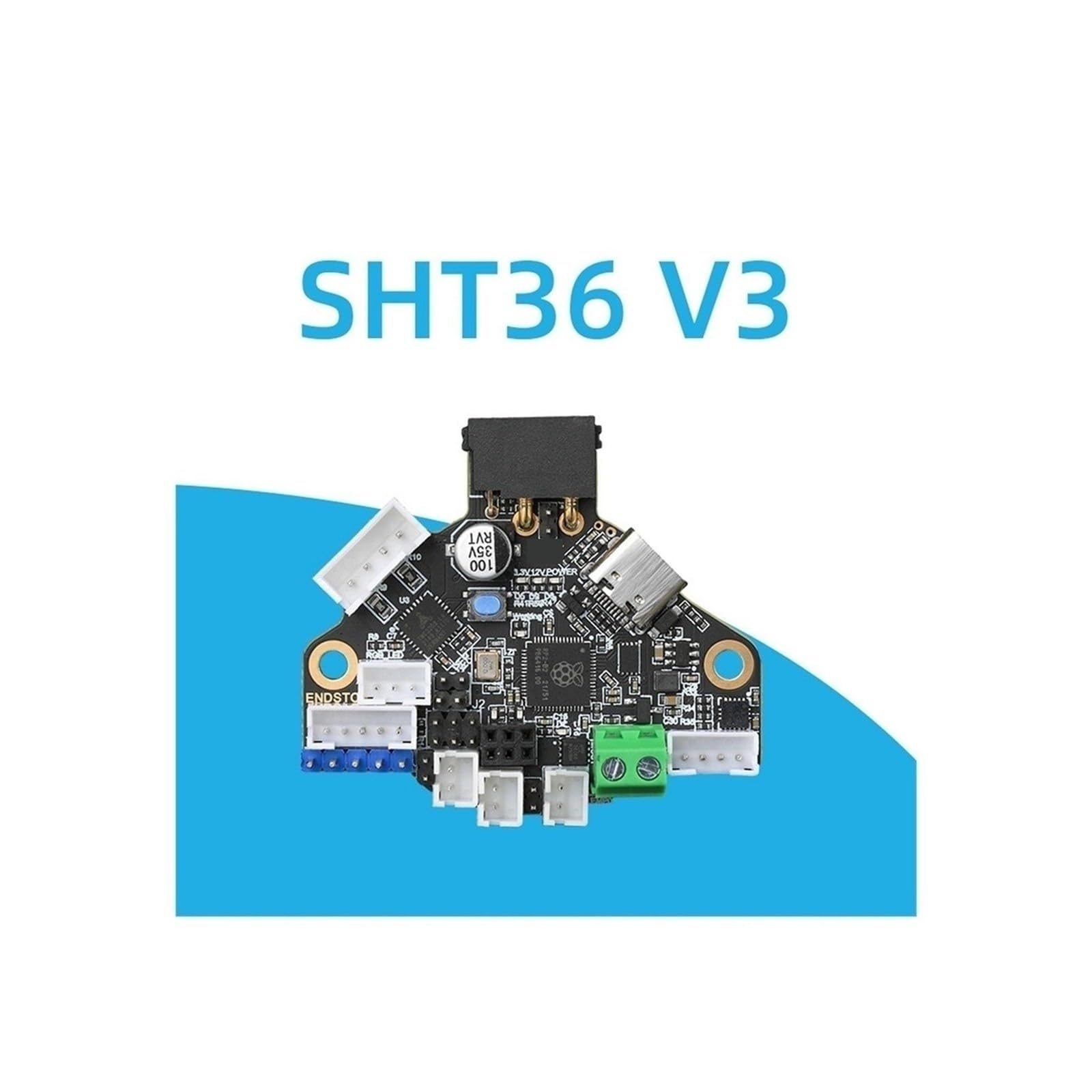 Aixinong1 Scheda Canbus RS232 SHT36 V3 RRF for stampante 3D Max Plus LDC1612 Nema14/17(Sht36 Eddy V3)
