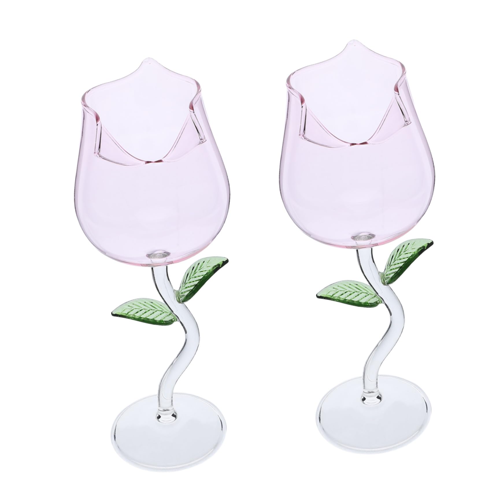 Verres à vin en forme de rose pour vos dîners romantiques et soirées