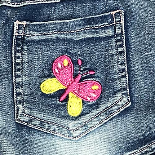 Image of Peacolate 3-11T Little&Big Kids Girls Jumpsuit&Rompers Bib Overalls Colorful Tie-dye Shortalls Suspender Shorts Jeans Pants