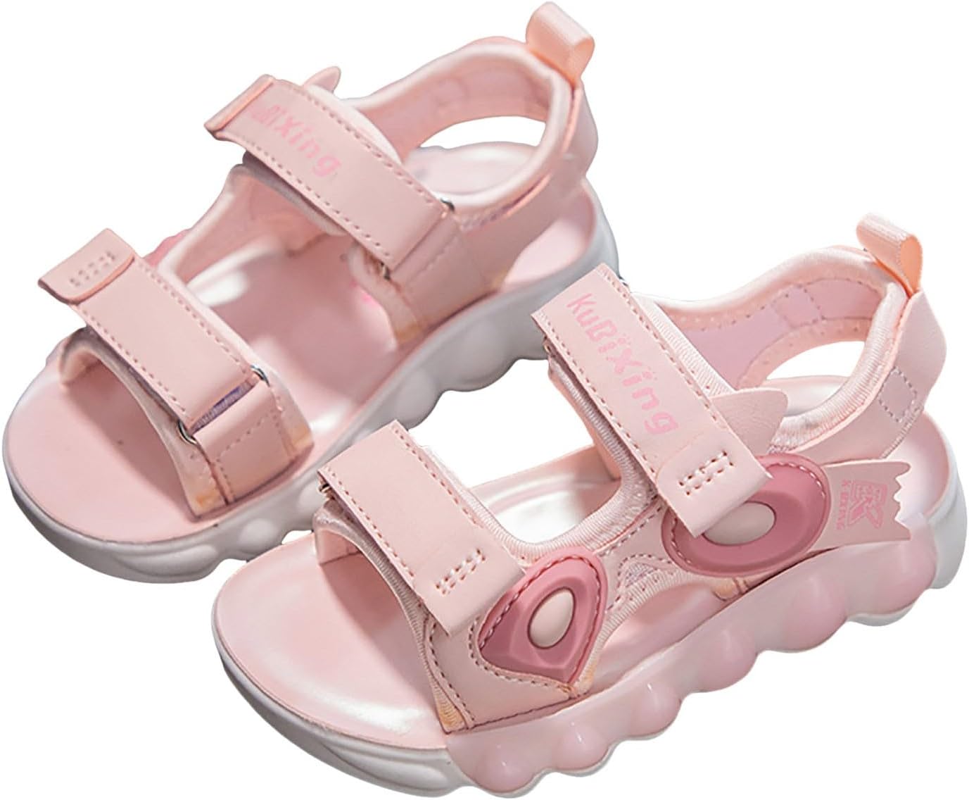 IWIHMIV Kids Hiking Sandals Girls Athletic Sandals Casual Lightweight Comfortable Water Shoes Outdoor Soft Sole Shoes