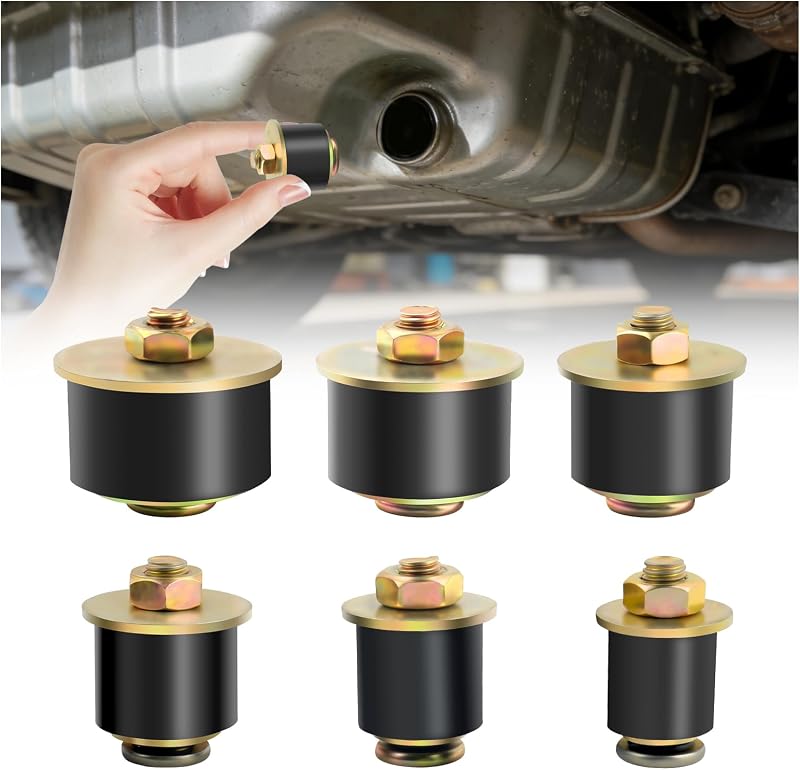 Kit de Tampões de Expansão do Motor em Borracha carleef – 6 tamanhos para furos de 19 a 38 mm