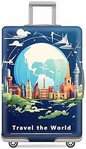 Luggage Cover Protective Suitcase Case - Lycra Travel Dustproof Scratch Protection For 22-24 Inch Bags