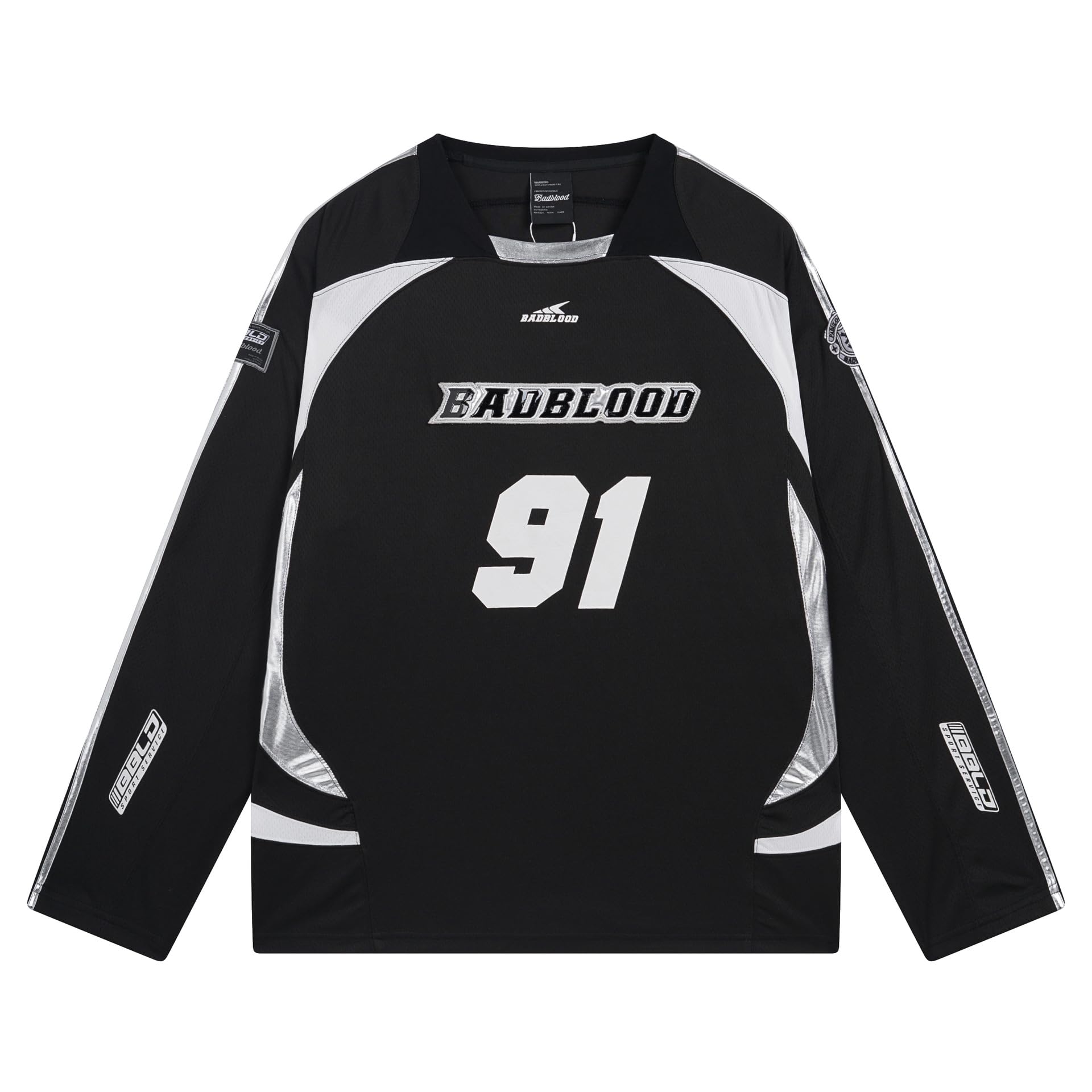 Amazon.co.jp: [AKEEM] Bad Blood Badblood Jersey Loose Casual