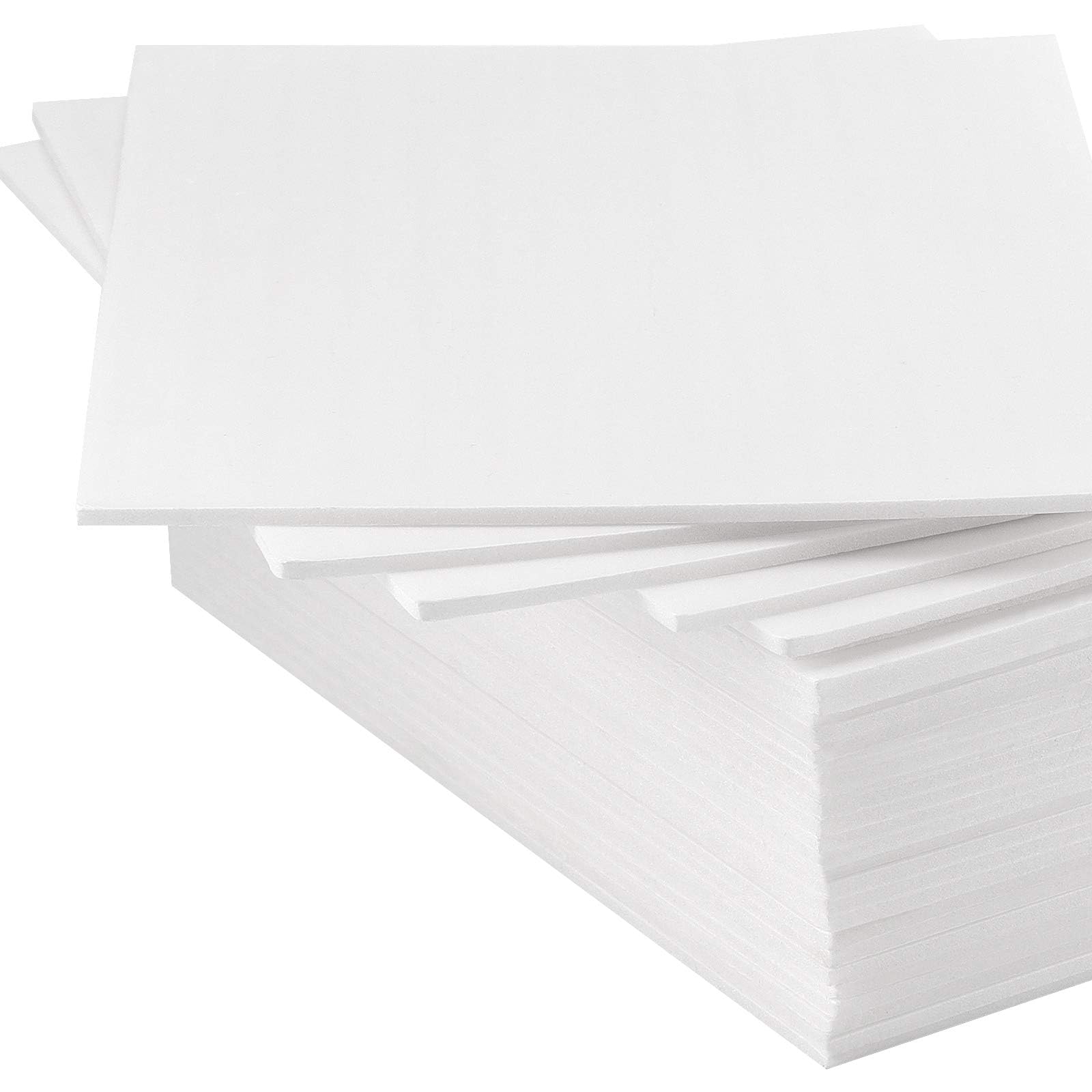 KOHAND 50 Pack 12 x 16 x 1/8 inch Foam Core Backing Boards, White Foam Boards, Thick Craft Poster Board for Signs, Presentations, School, Office and
