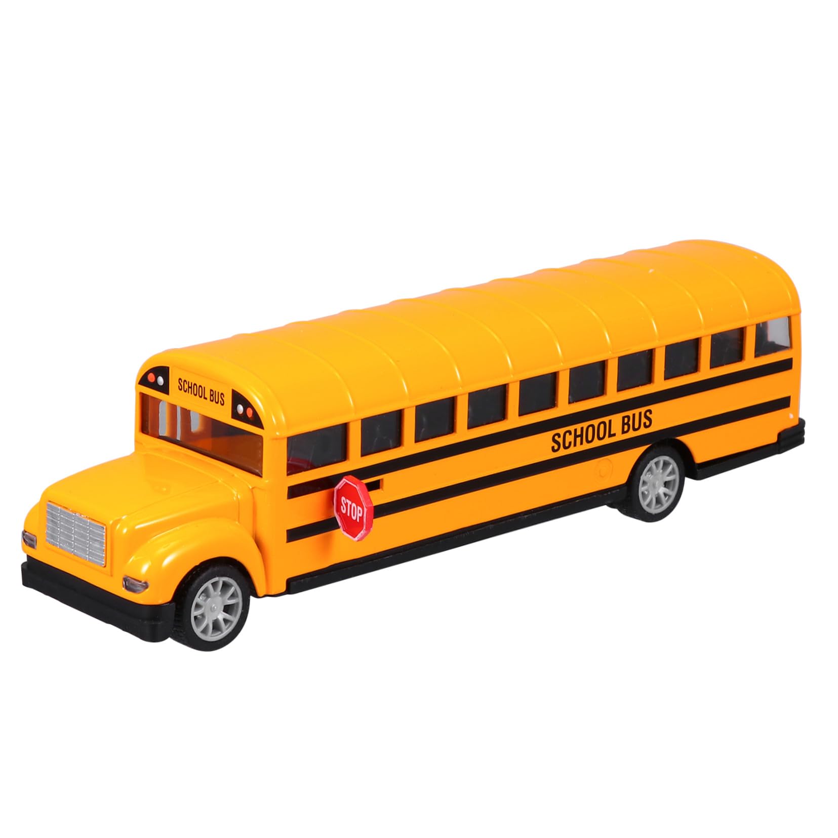 ORFOFE Bus Scolaire à Rétrofriction en Alliage Portes Ouvrantes, Lot de 2