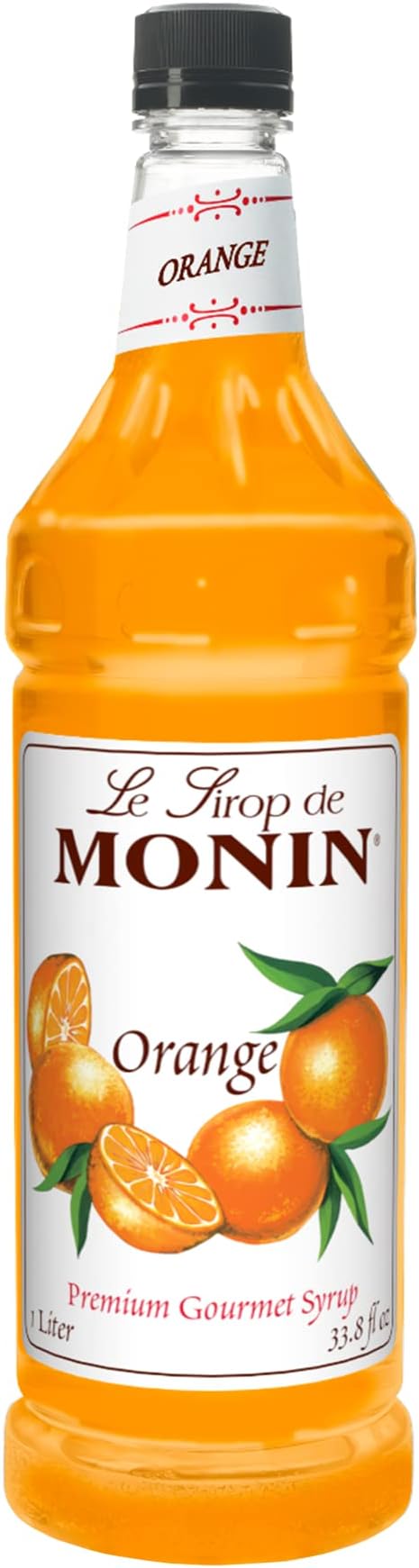 Monin - Orange Flavored Syrup, Plastic Bottle (1 liter)
