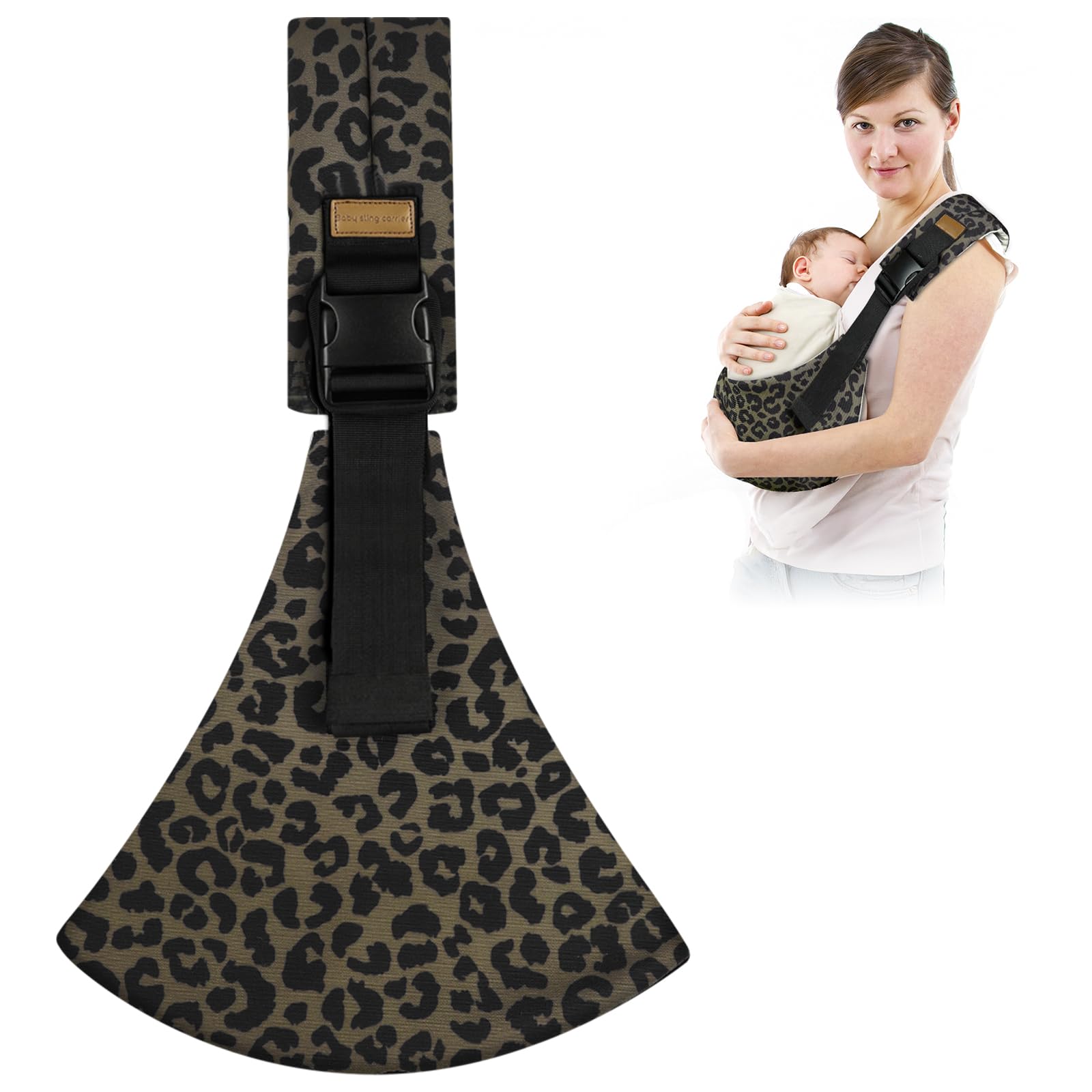 AOOWU Babytrage, Kleinkind Trage Seitlich,Verstellbare Ergonomisch Toddler Carrier, Babytrage Seitlich Baby Trage Für Neugeborene Bis 0-36 Monaten, Kleinkinder bis 15kg, Kleinkinder Tragegurt