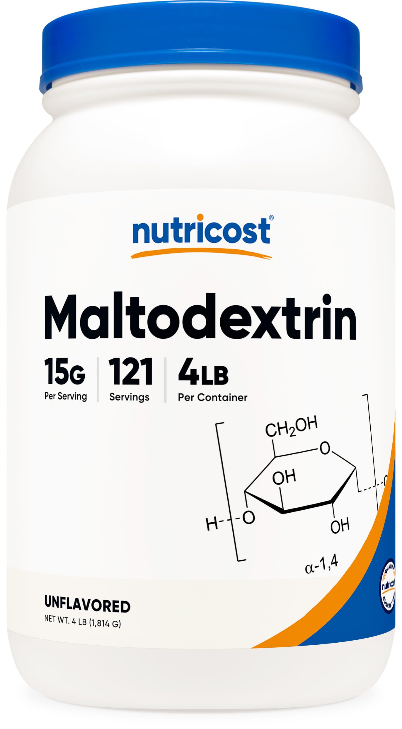 Nutricost Maltodextrin Powder 4LBS - Gluten Free, Non-GMO 4 Pound (Pack of 1)