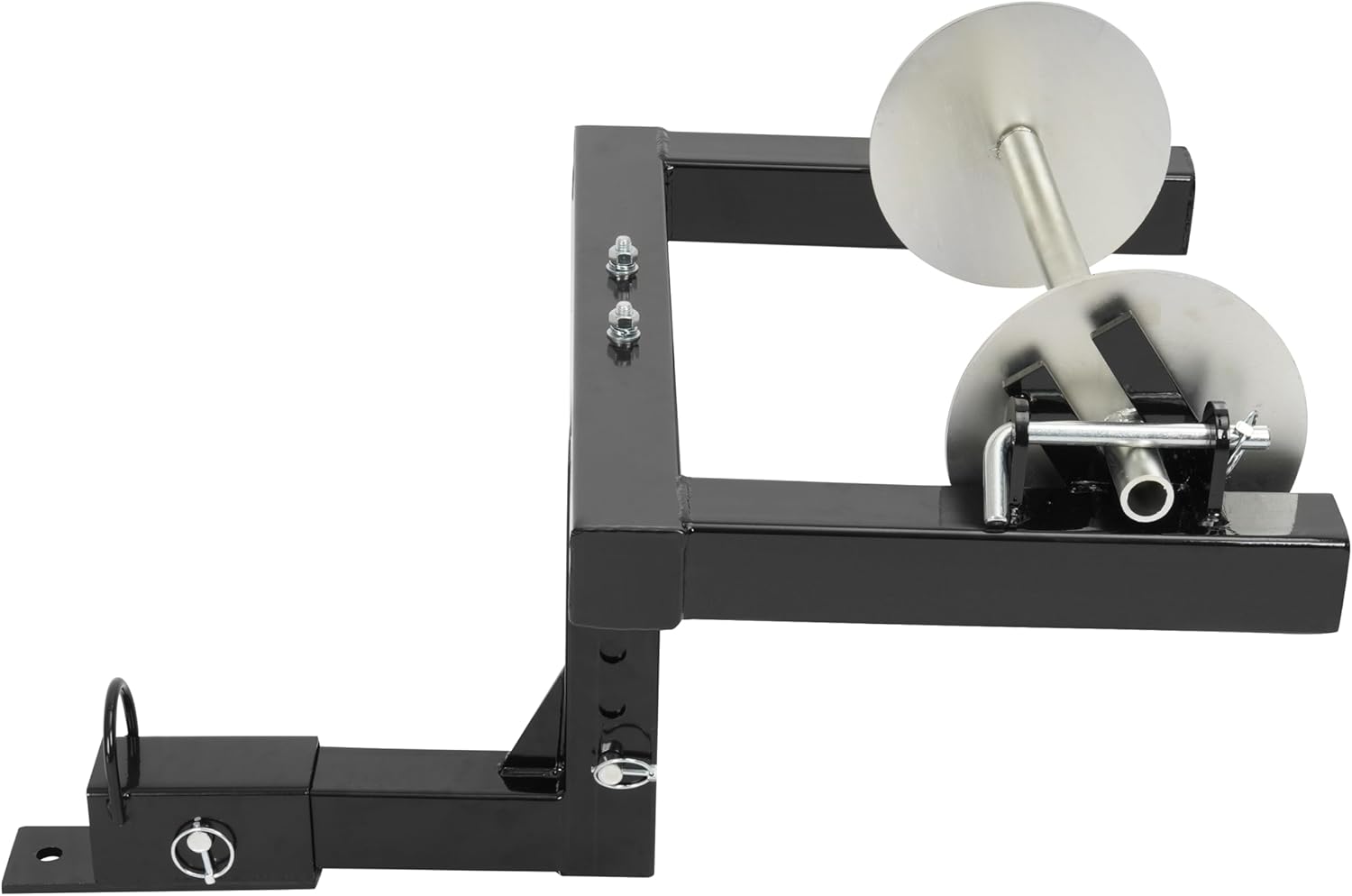 Heavy-Duty Steel Hitch-Mount Barbed Wire Unroller for Tractor/Truck/ATV 2" Receiver Wire Spreader for Fencing and Agricultural Use Powder-Coated & Galvanized