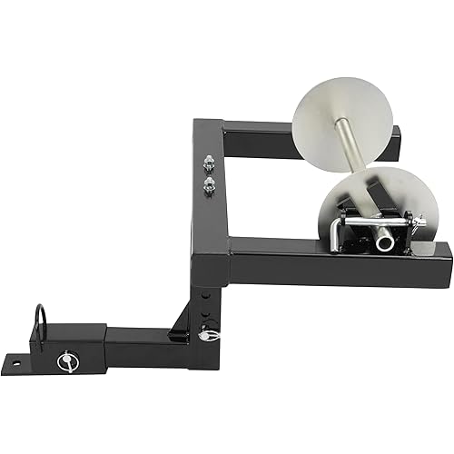 Heavy-Duty Steel Hitch-Mount Barbed Wire Unroller for Tractor/Truck/ATV 2" Receiver Wire Spreader for Fencing and Agricultural Use Powder-Coated & Galvanized