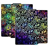 Wefuit 3D Printer Bambu Labs Build Plate for Bambu Lab X1C/X1/X1E/P1P/P1S/A1,Double Sided Fireworks+Butterfly Spring Steel Sheet Plate 257x257mm Flexible Removable Platform Bambu A1 3D Printer Plate.