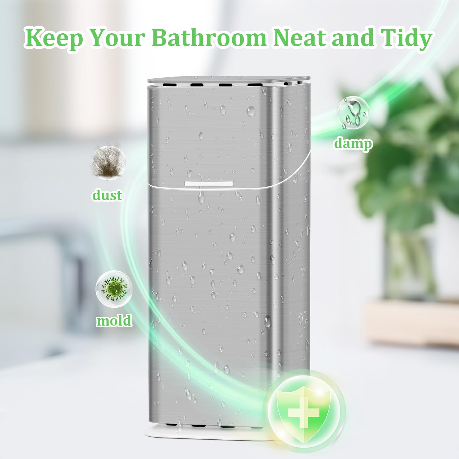 GFWARE Soporte para cepillo de dientes eléctrico con tapa, soporte para cepillo de dientes a prueba de polvo para baño, pasta de dientes cubierta y soporte para cepillo de dientes con drenaje