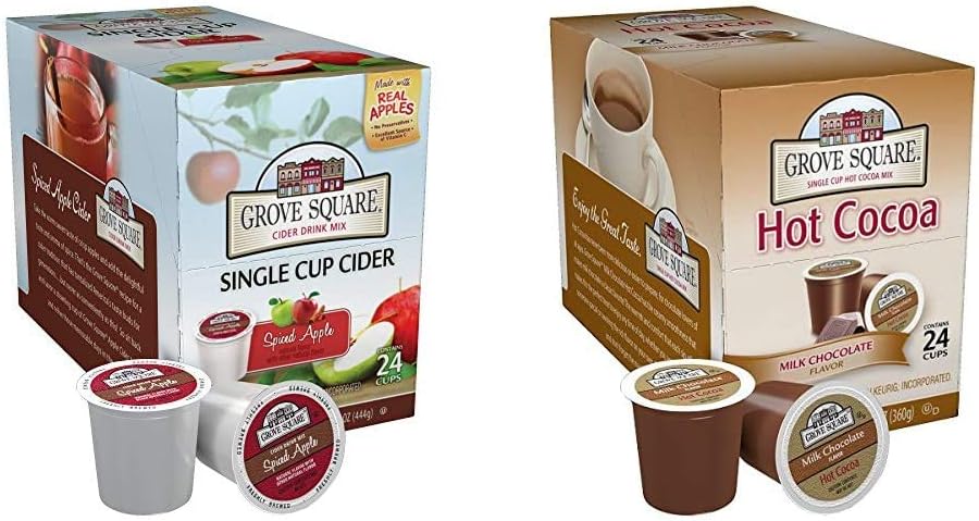 Grove Square Cider and Hot Cocoa Variety Pack (24 Pods)