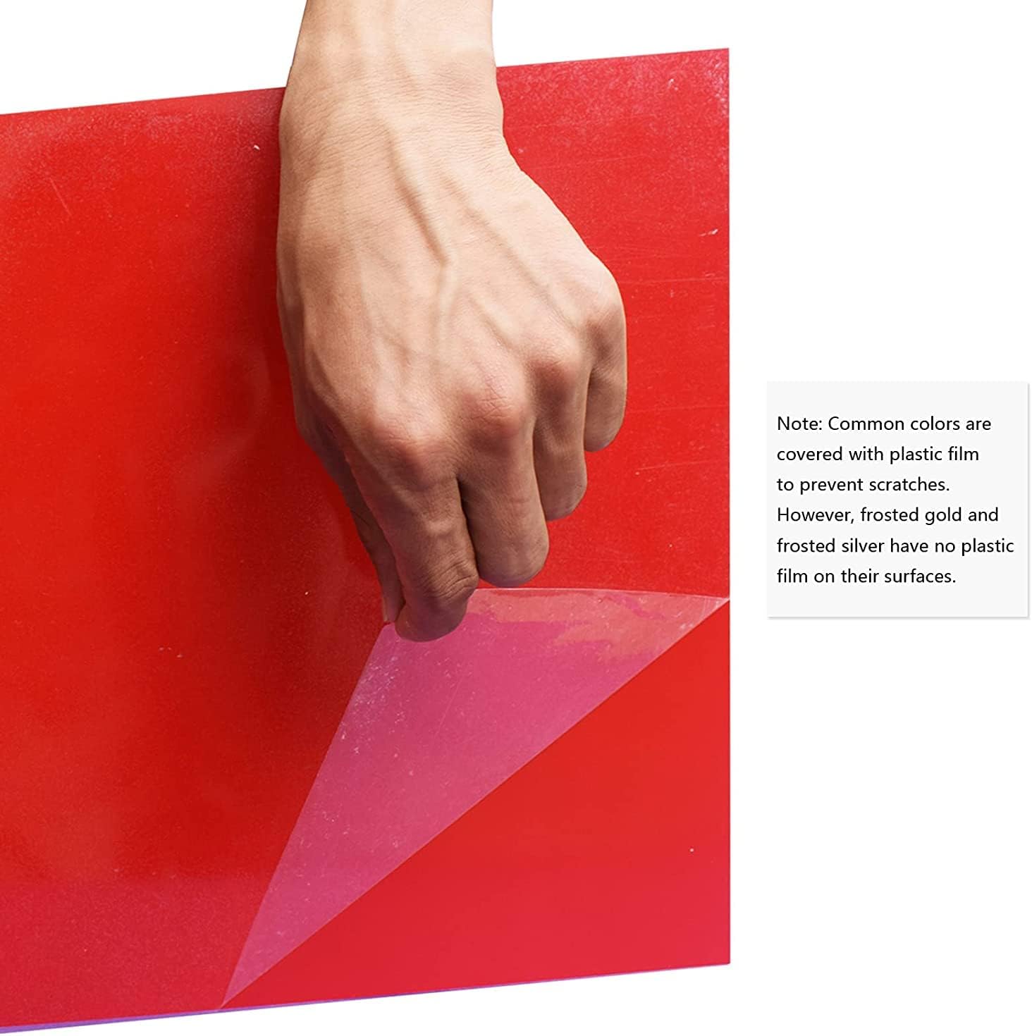 Double Color Acrylic Sheet (8" x 12", 200 * 300 mm, 4 Pieces)-Black/White - 6