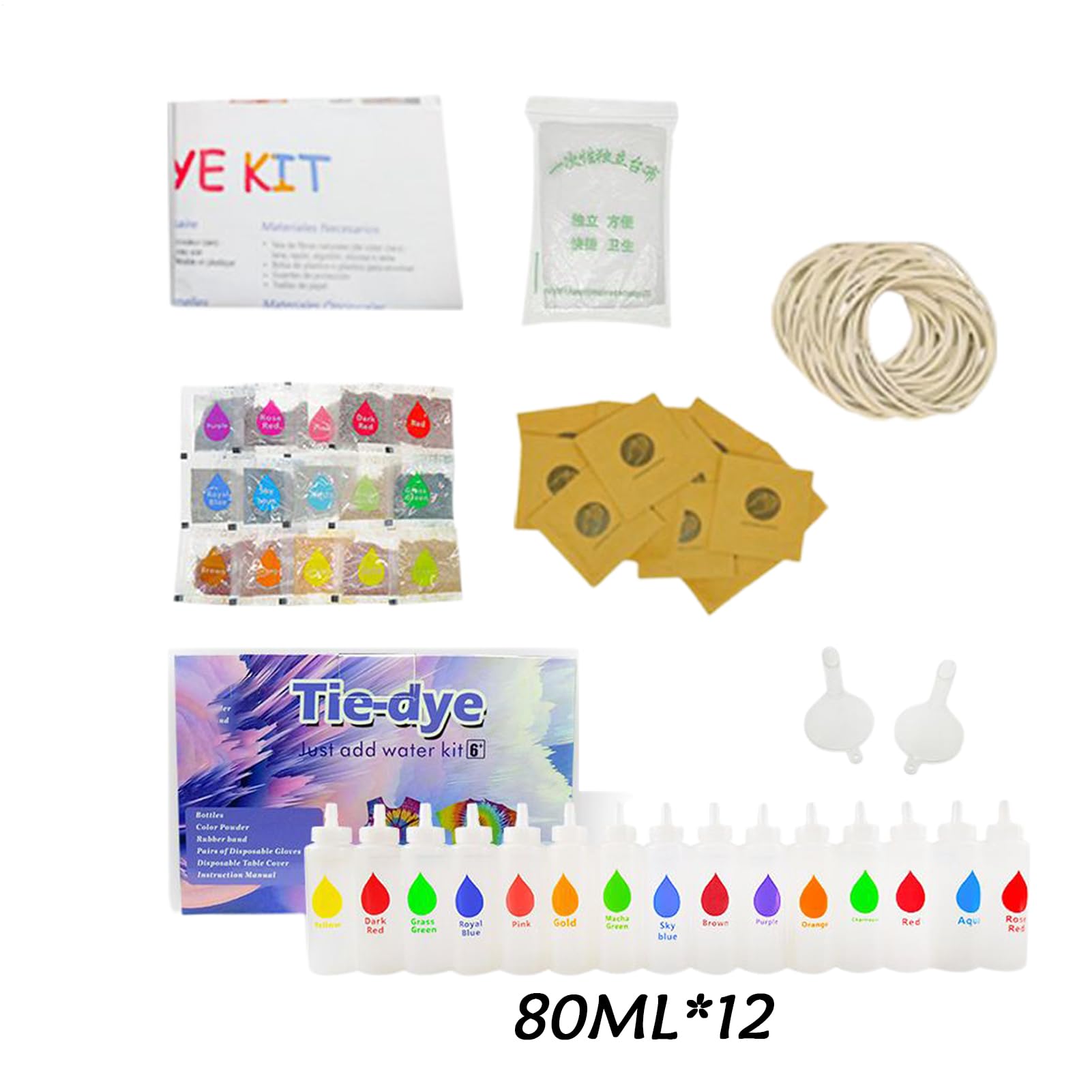 Tie-Dye-Set für Kinder Färbe Utensilien Für Textilien