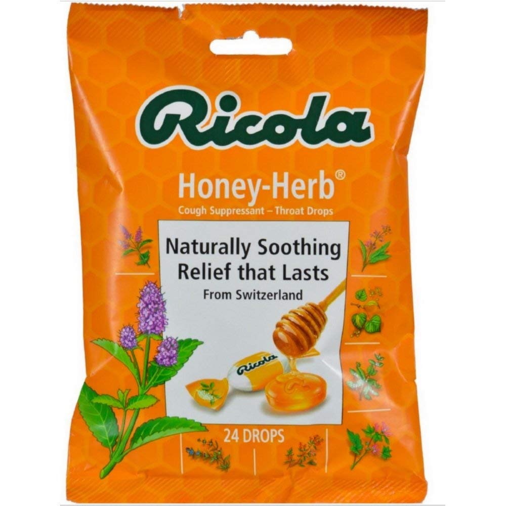 Ricola USA, Inc. Throat Drop, HoneyHerb, 24Count (Pack of 6) Amazon
