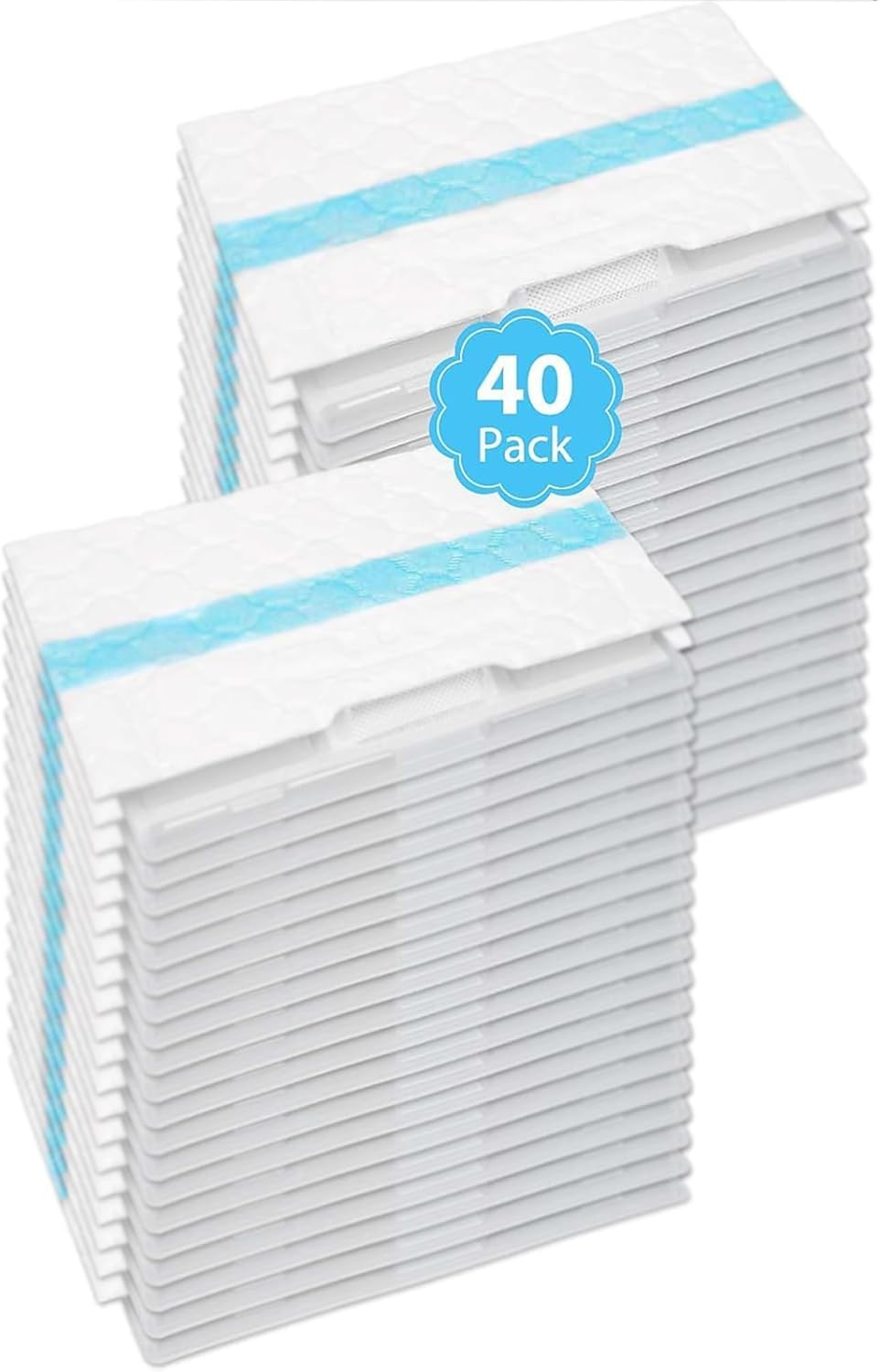 40PC Disposable Mopping Pad Refills - Compatible with Shark VACMOP and Pro Series (VM252, VM251, VM250, VM200, VC205, QM250, VM190, VM200P12, VMP30) 3