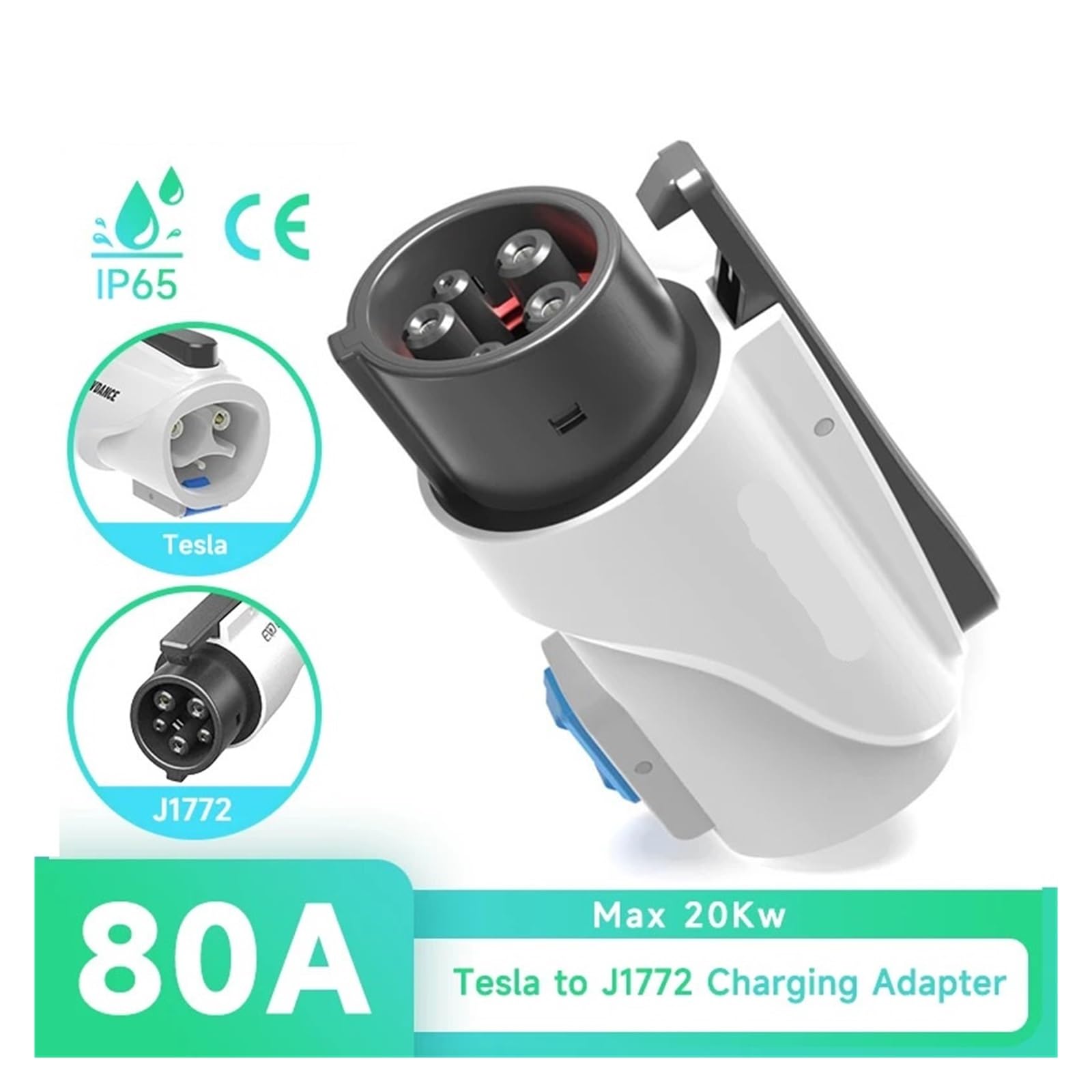 Amazon.co.jp: テスラからJ1772アダプター80A 20Kw電気自動車