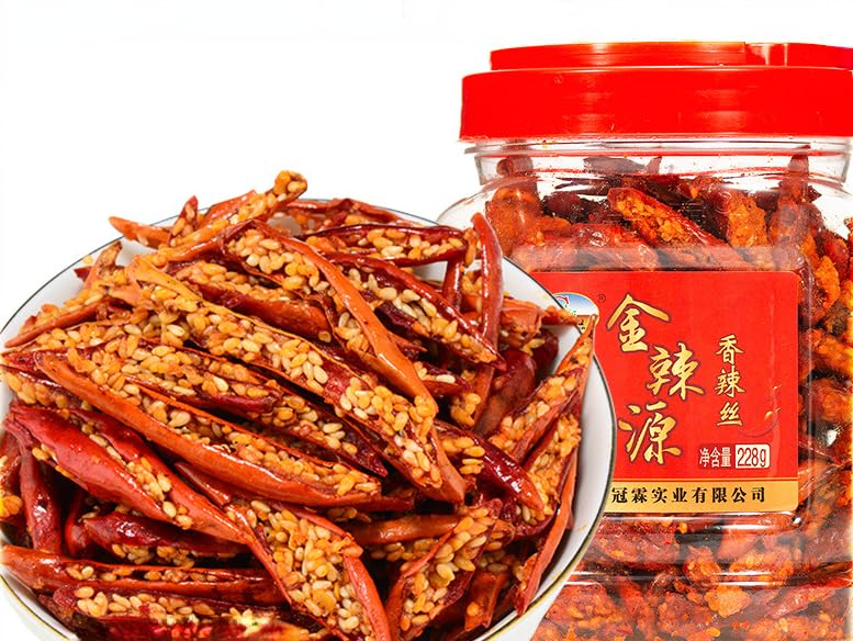 Chile fragante y crujiente, chile guizhou, chile seco, chile pequeño, aperitivos picantes, tiras picantes, condimentos, aperitivos picantes, chili