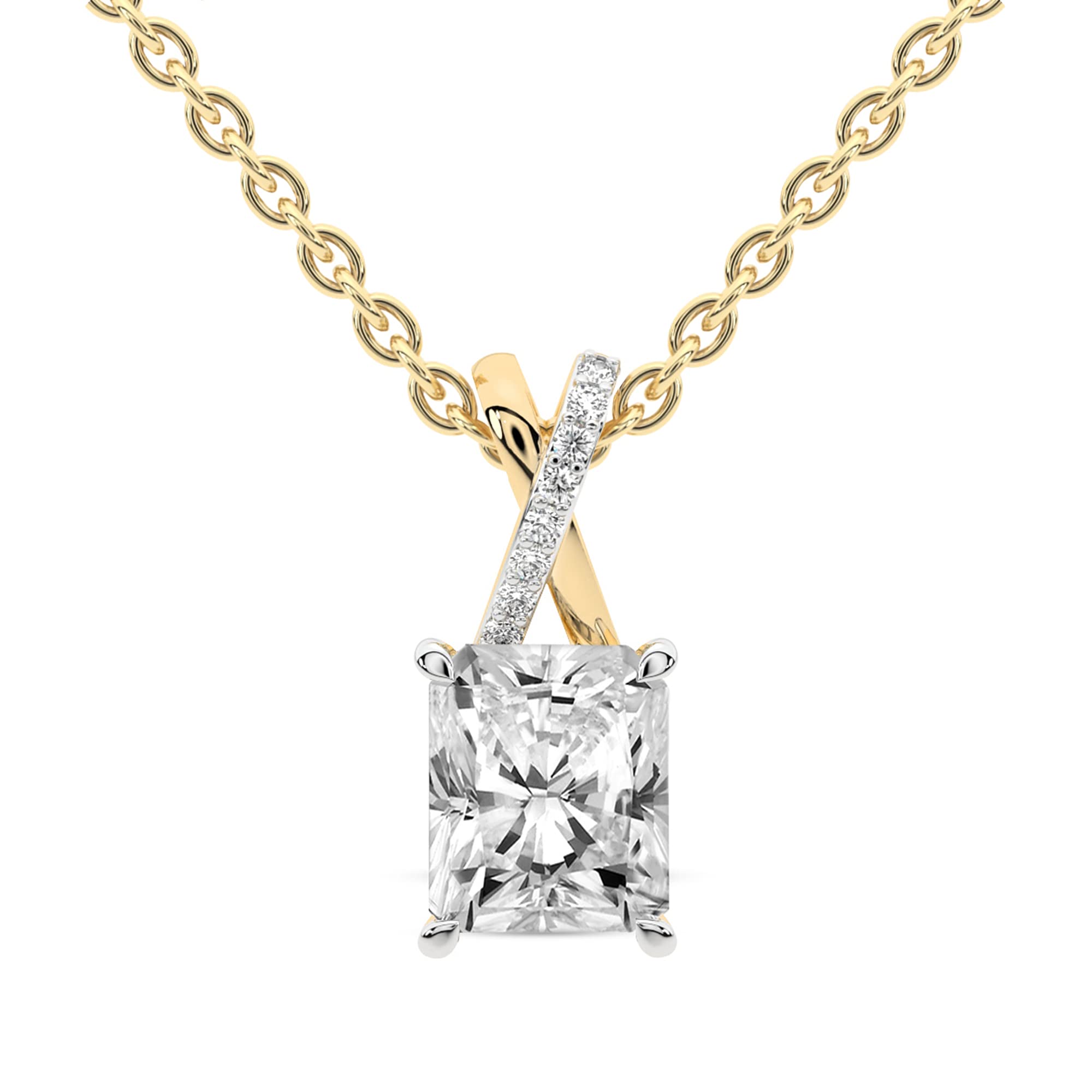 0.75 Carat - 6 Carat IGI Certified Lab Grown Diamond | Lou Slider Lab Diamond Necklace In 14K Or 18K White, Yellow Or Rose Gold | FG-VS1-VS2 Quality