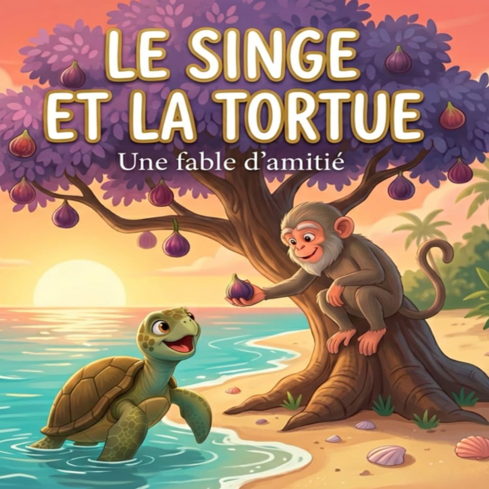 Le singe et la tortue: Une fable illustrée sur l'amitié (Collection Fables de la Savane)