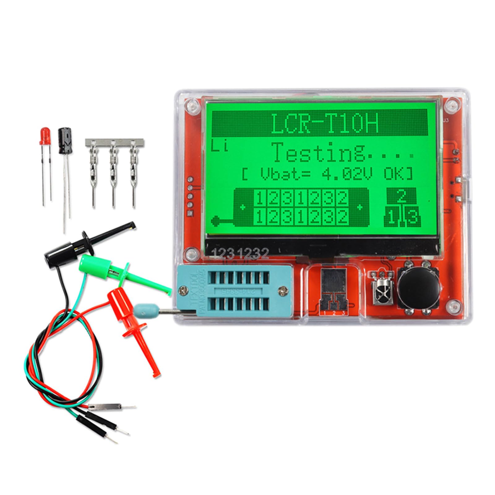 Transistor Tester Portable Tool for Testing Various Transistors Measurements for Electronics Enthusiasts Semiconductor Testing Tool