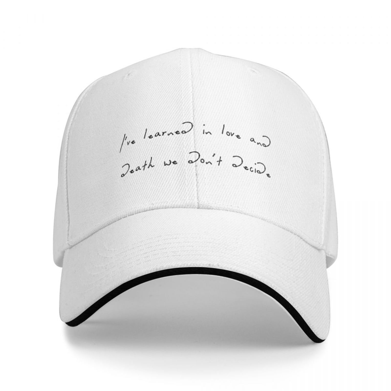 Baseball Cap Lost #2 - Dermot Kennedy Handwritten Lyrics Baseball Cap Horse Hat Fashion Beach Boy Cap Women's