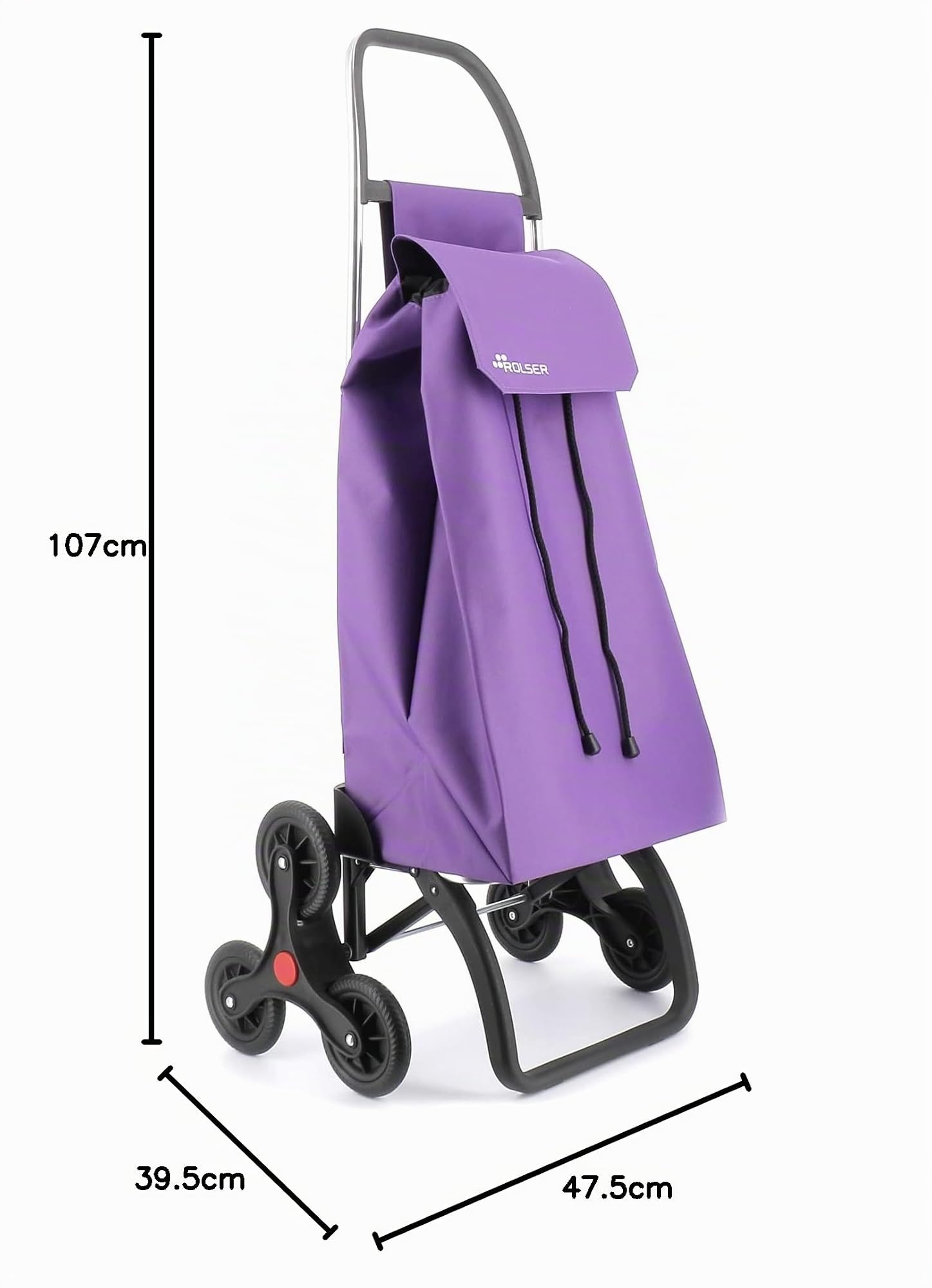 Carro Rolser Saquet LN 6 Ruedas Sube Escaleras - Malva