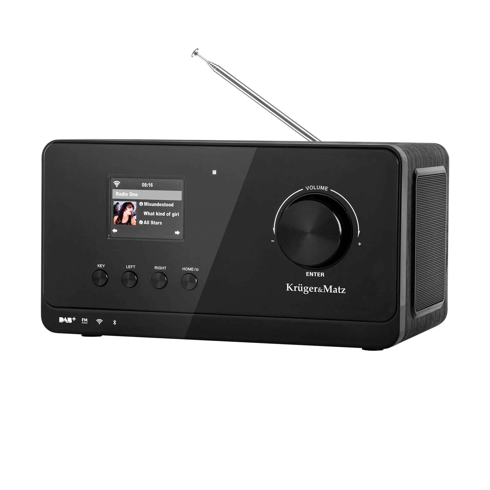 Krüger&Matz Radio Internetowe Bezprzewodowe Budzik Bluetooth FM DAB+ KM0816.1
