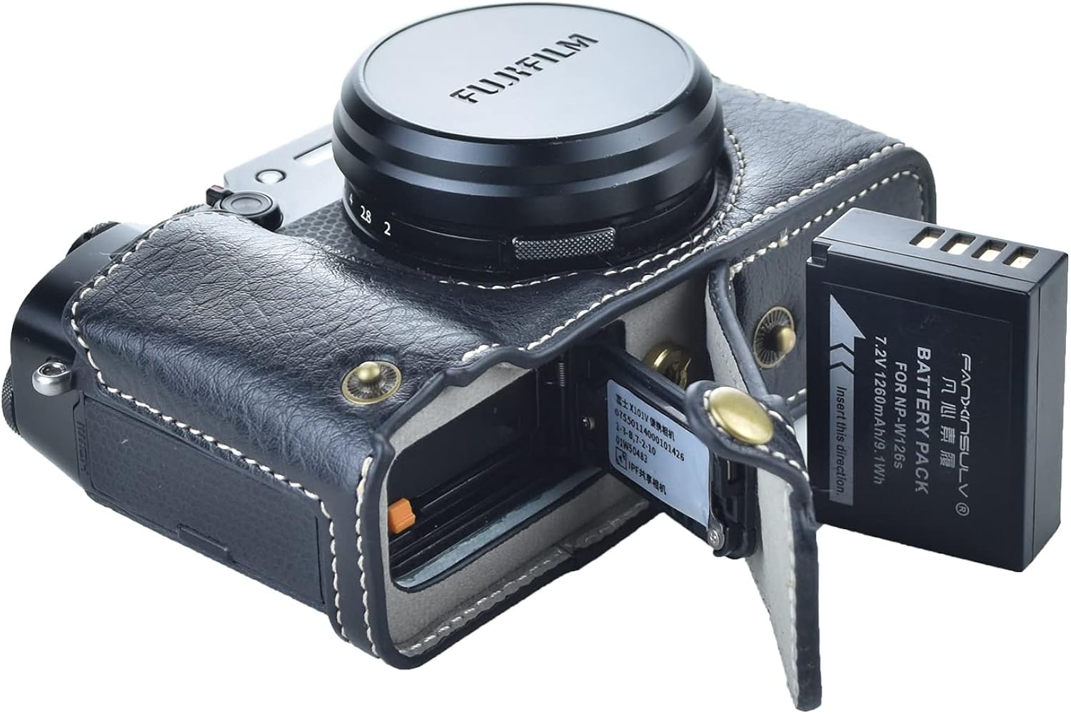 Amazon.com : Rieibi X100V Retro Leather Camera Case for Fujifilm