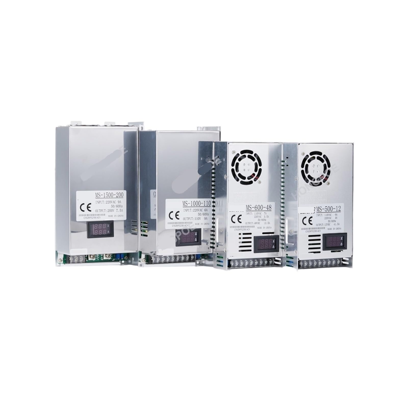 JJKKOZVQF 1pcs 500W 600W 1000W 1500W Digital Display Power supply 0-60V 72V 85V 90V 100V 110V 150V 200V Adjustable output LED SMPS(220VAC,1000W)