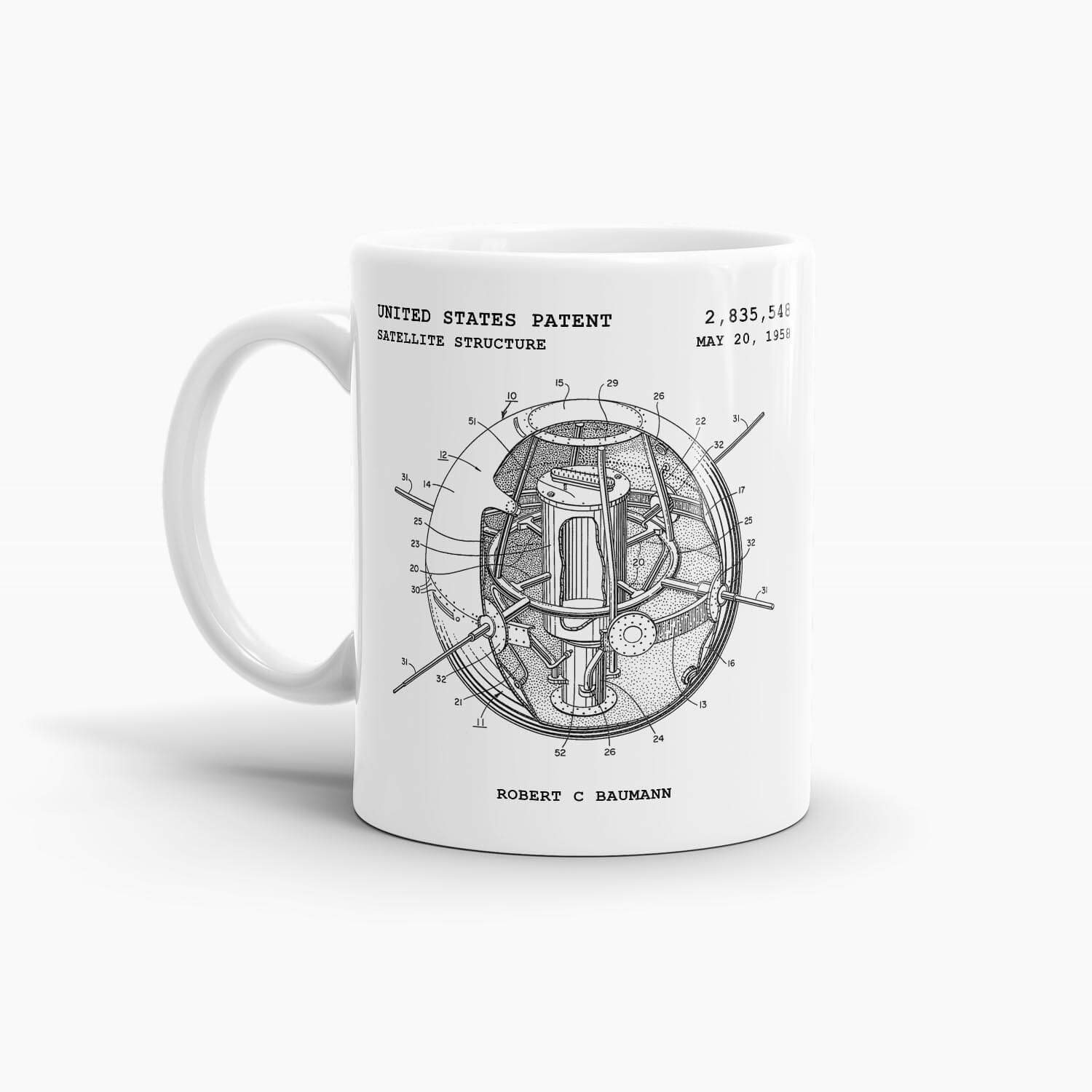 NASA Satellite Coffee Mug; Space Drinkware, Gifts under $20