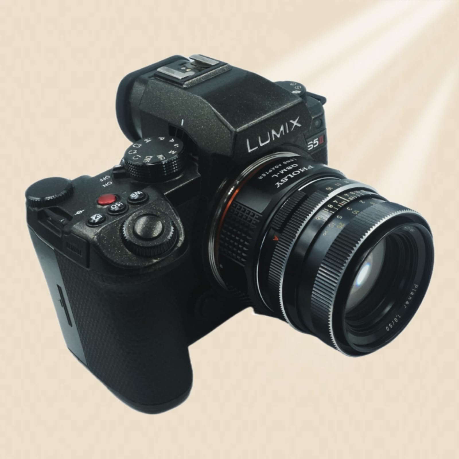 PHOLSY Objektivadapter Kompatibel mit Rollei SL35 QBM Rolleinar Objektiv und L Mount Kameragehäuse Kompatibel mit Leica SL2, SL2-S, CL, TL2, Lumix S5, S1, BS1H, Sigma FP, FP L, QBM auf L Mount