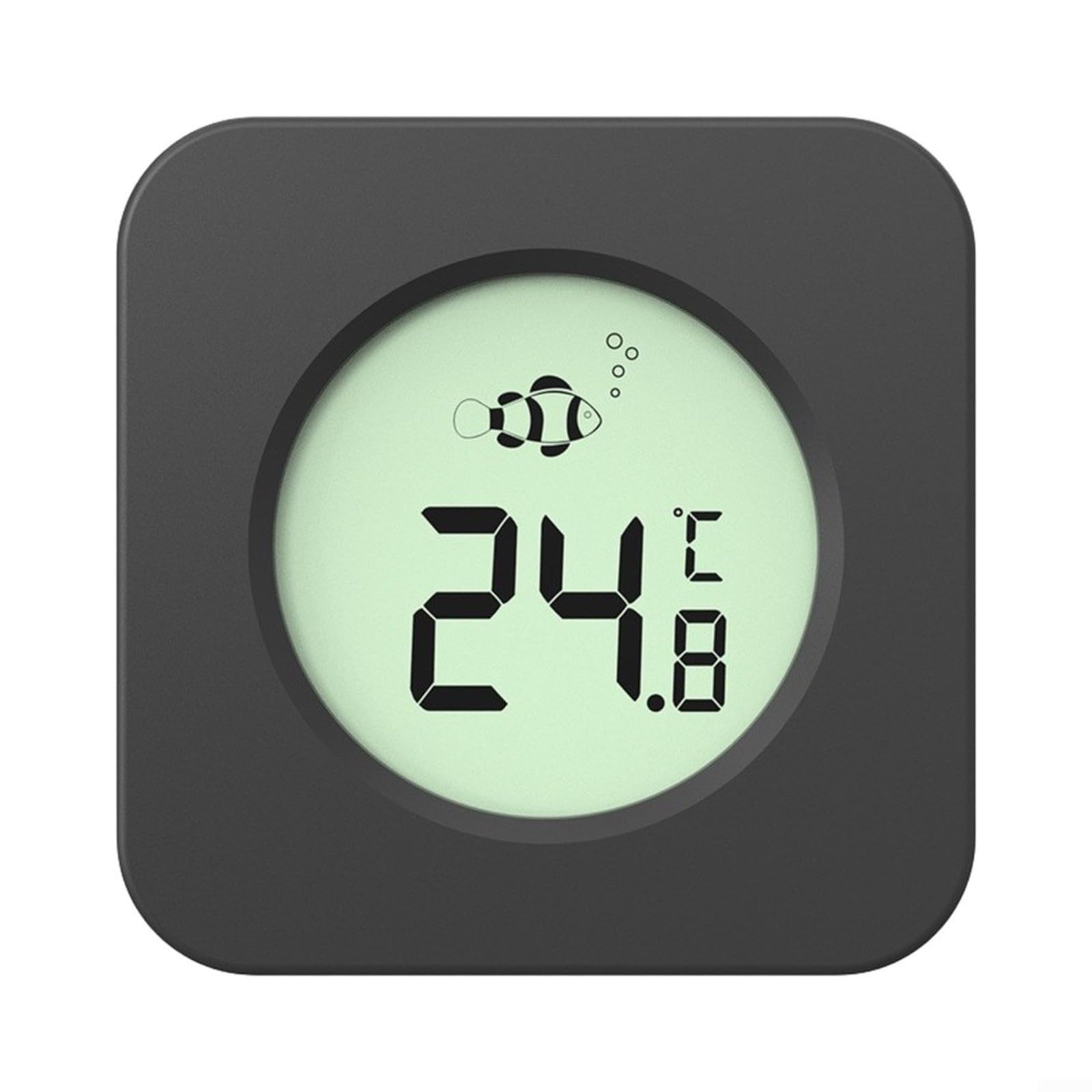 Helilyco 2-in-1 Magnetic Aquarium Thermometer with Glass Cleaner